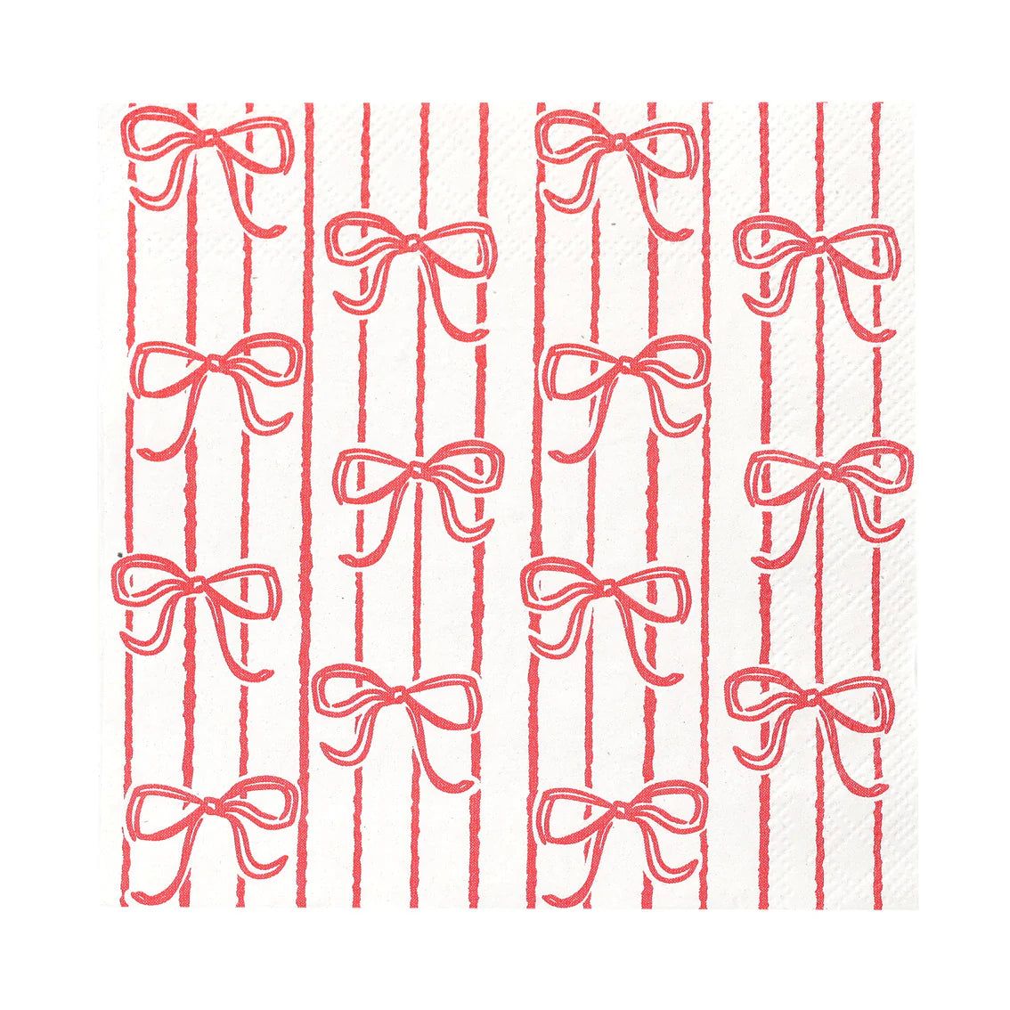 Candy Christmas Bow Paper Napkins 20 Pk By Penny Black