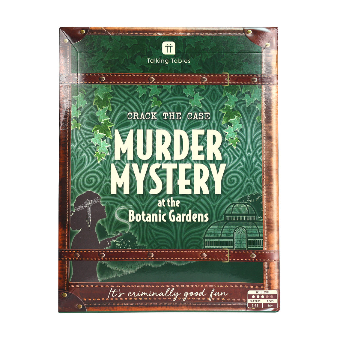 Host Your Own Murder Mystery At The Botanic Gardens Game by penny black in packaging