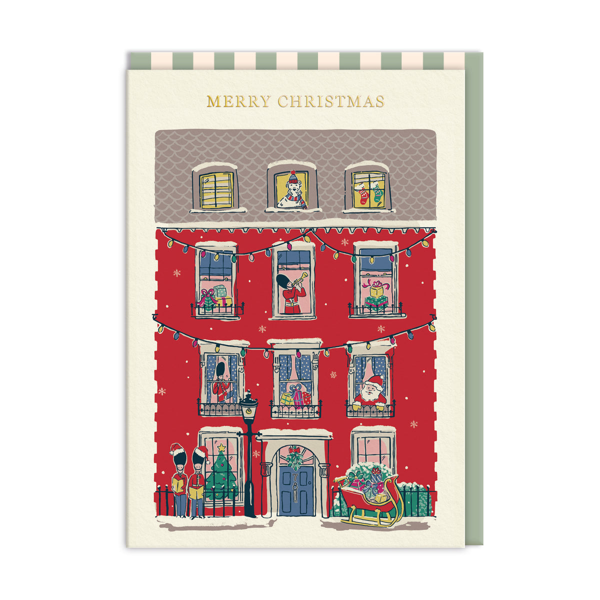 Cath Kidston Festive House Christmas Card Set 9 Pack by penny black