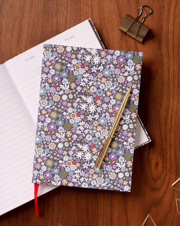 Cath Kidston Artist Ditsy 2025 A5 Diary Penny Black
