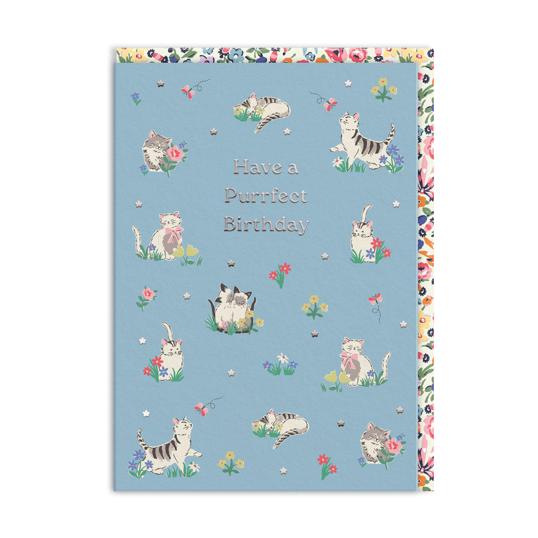 Cath Kidston Purrfect Kittens Birthday Card By Penny Black