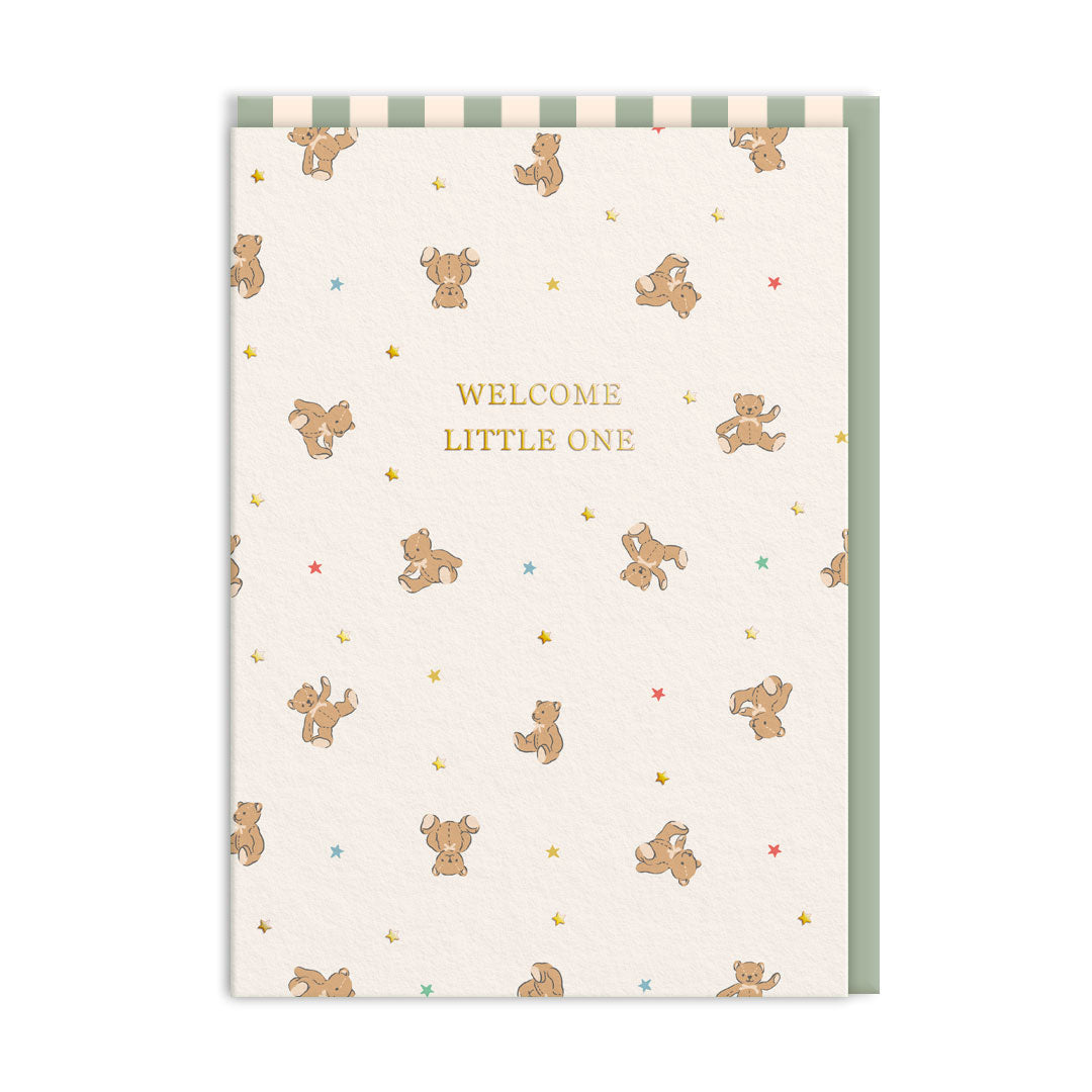Cath Kidston Welcome Little One Bears New Baby Card By Penny Black