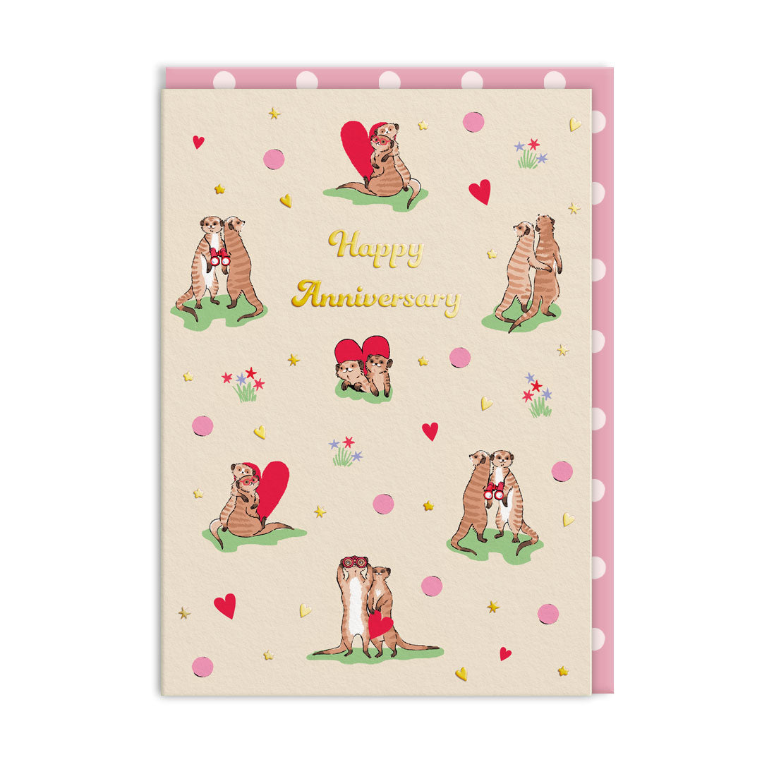 Cath Kidston Meerkats Anniversary Card By Penny Black