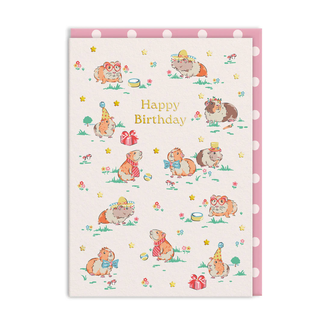 Guinea Pigs Cath Kidston Birthday Card by penny black