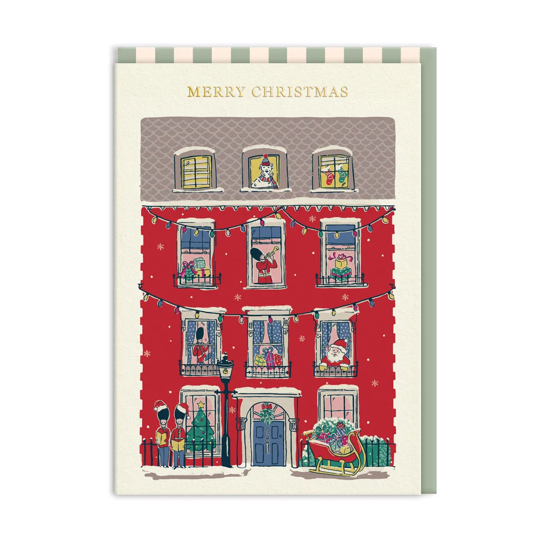 Cath Kidston Yuletide Glow House Christmas Card By Penny Black