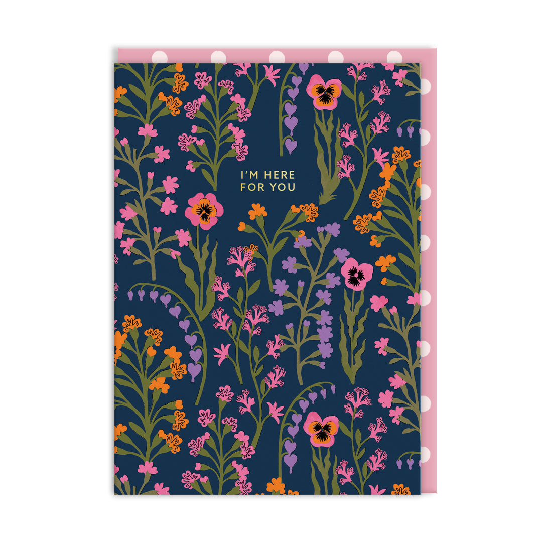 Cath Kidston I&#39;m Here For You Floral Empathy Card By Penny Black