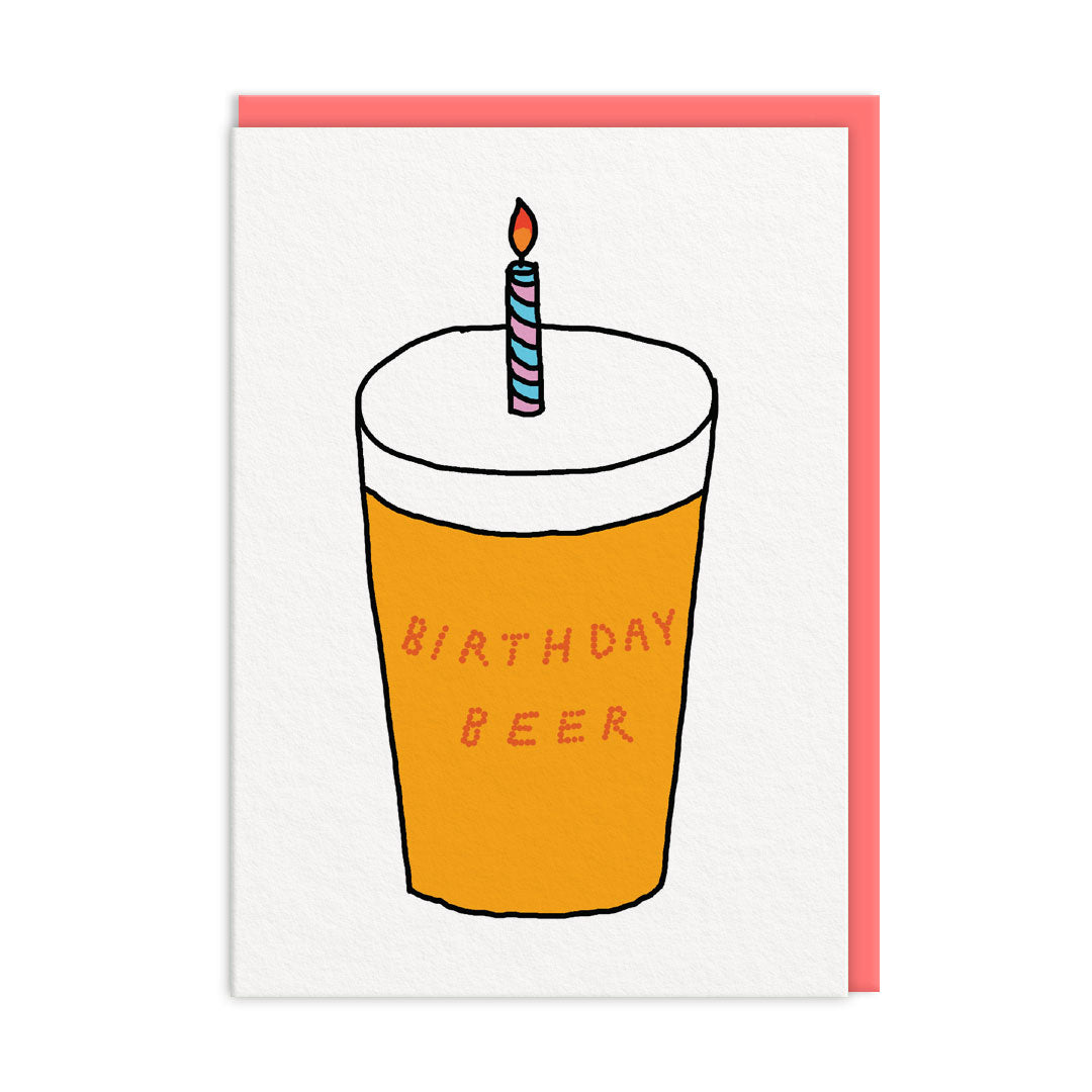 Constant Bagel Therapy Birthday Beer Card By Penny Black