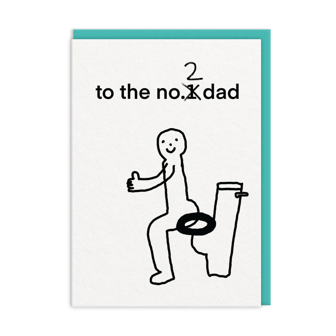 To The No 2 Dad Funny Father's Day Card By Penny Black