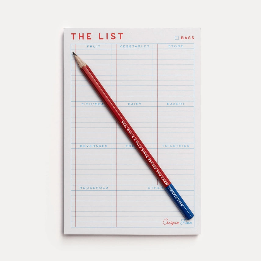 The List Shopping Planner Note Pad by Crispin Finn