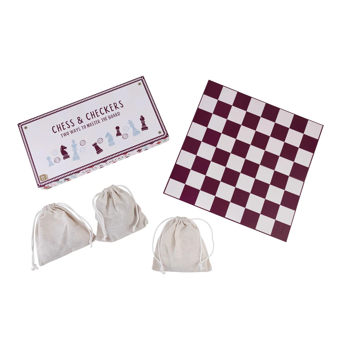 Bonne Chance Chess & Checkers Game Set By Penny Black