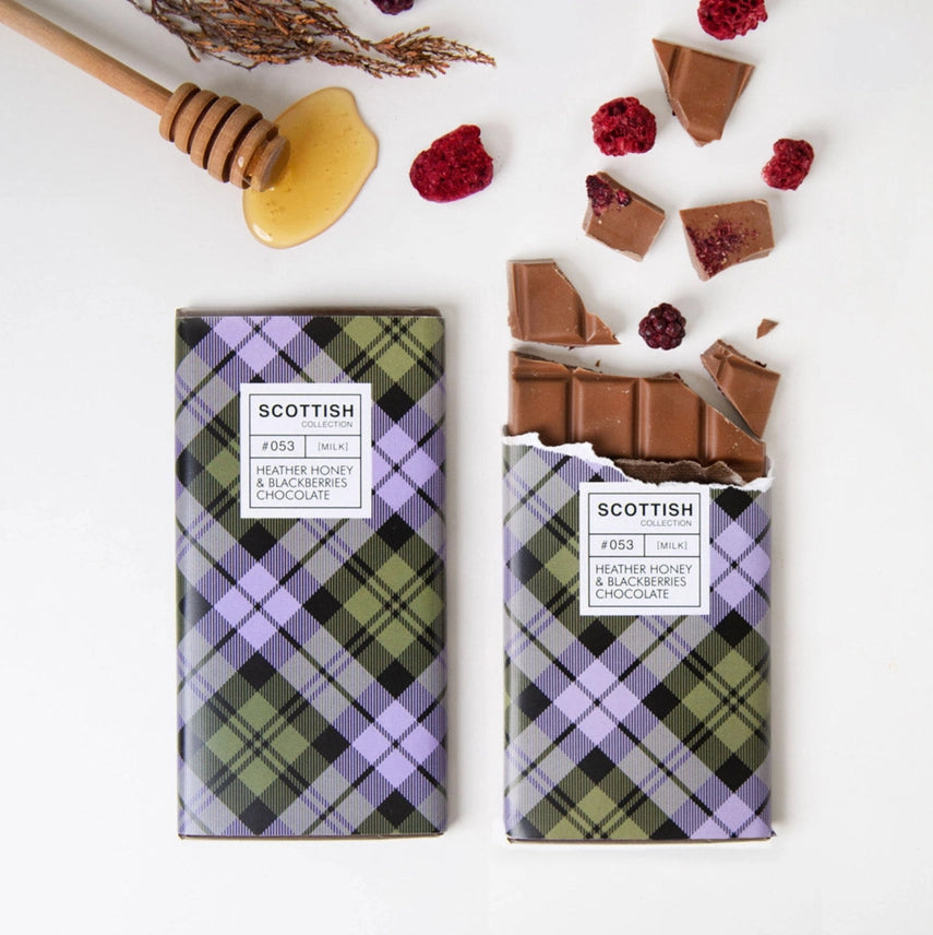Scottish Heather Honey & Blackberry Chocolate Bar by penny black