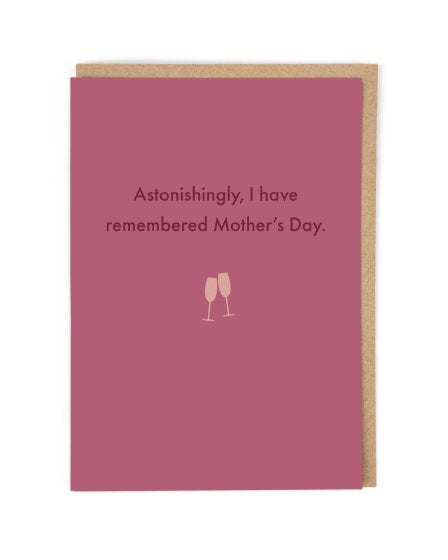 Astonishingly Remembered Funny Mother's Day Card by penny black