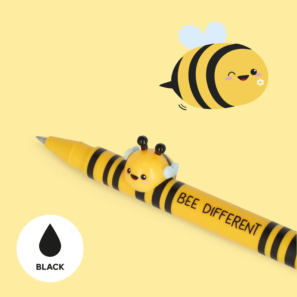 Legami Lovely Friends Cute Animal Gel Pen by penny black - bee different close up