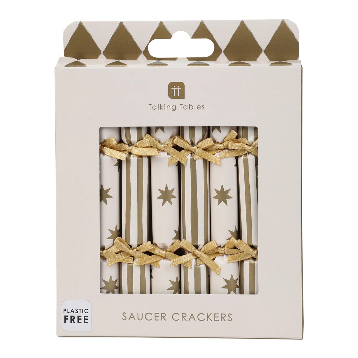 Gold Stars Saucer Crackers 8 Pk By Penny Black