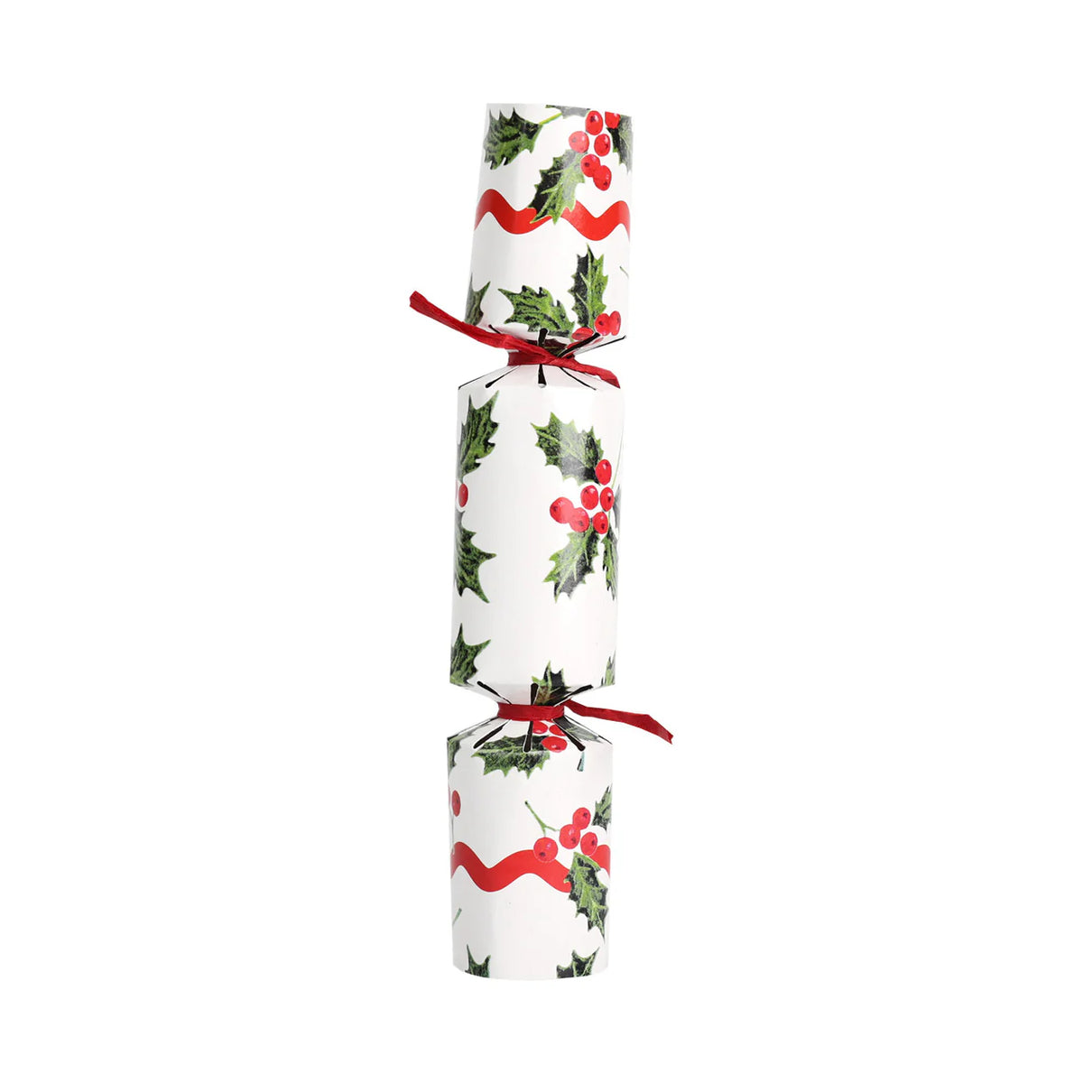 Botanical Holly White Mini Christmas Crackers 8 Pk By Penny Black