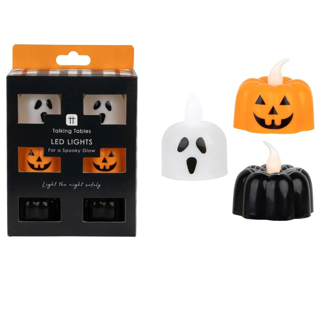 Halloween Reusable Flameless LED Tealight Candle - 6 Pk By Penny Black