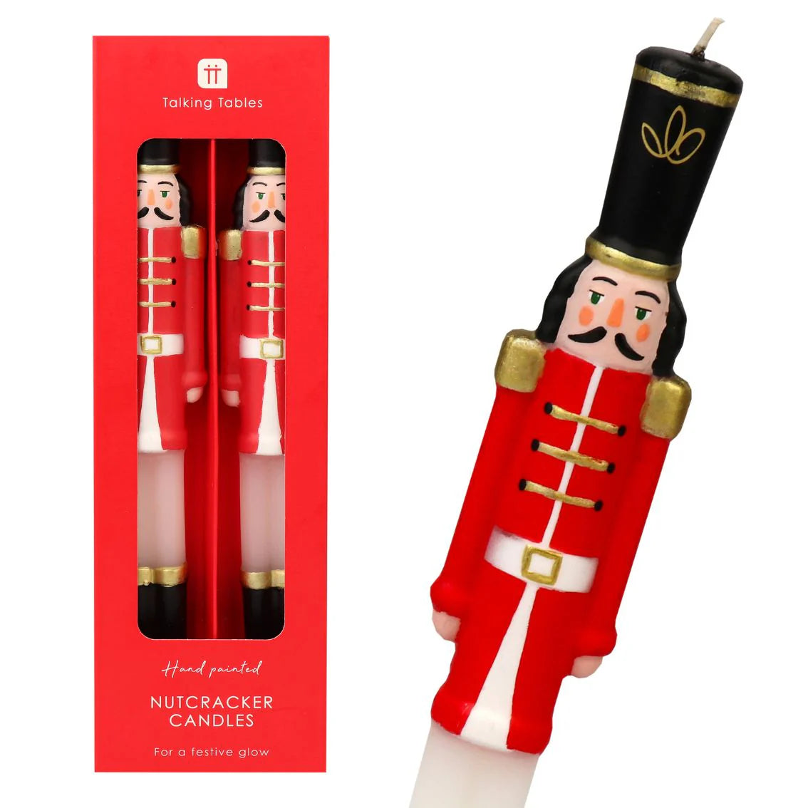 Nutcracker Christmas Dinner Candles 2 Pk By Penny Black