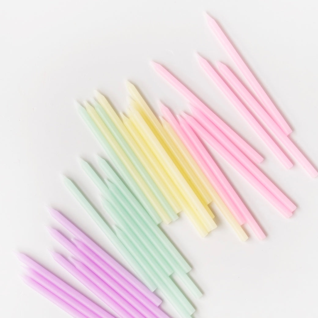 Pastel Candles 16 Pk