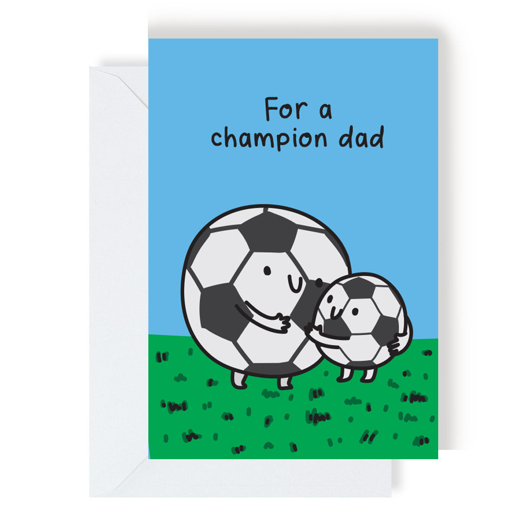 Champion Dad Football Card by penny black