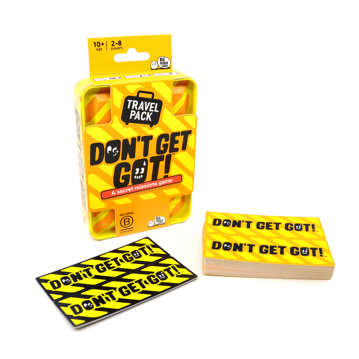 Don&#39;t Get Got Travel Game by big potato games at penny black showing contents