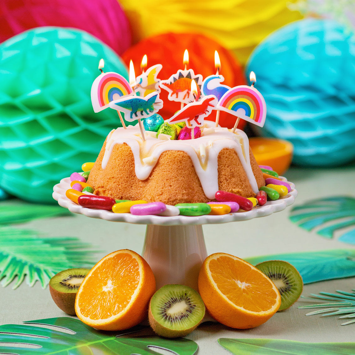 Dinosaur Birthday Cake Candles