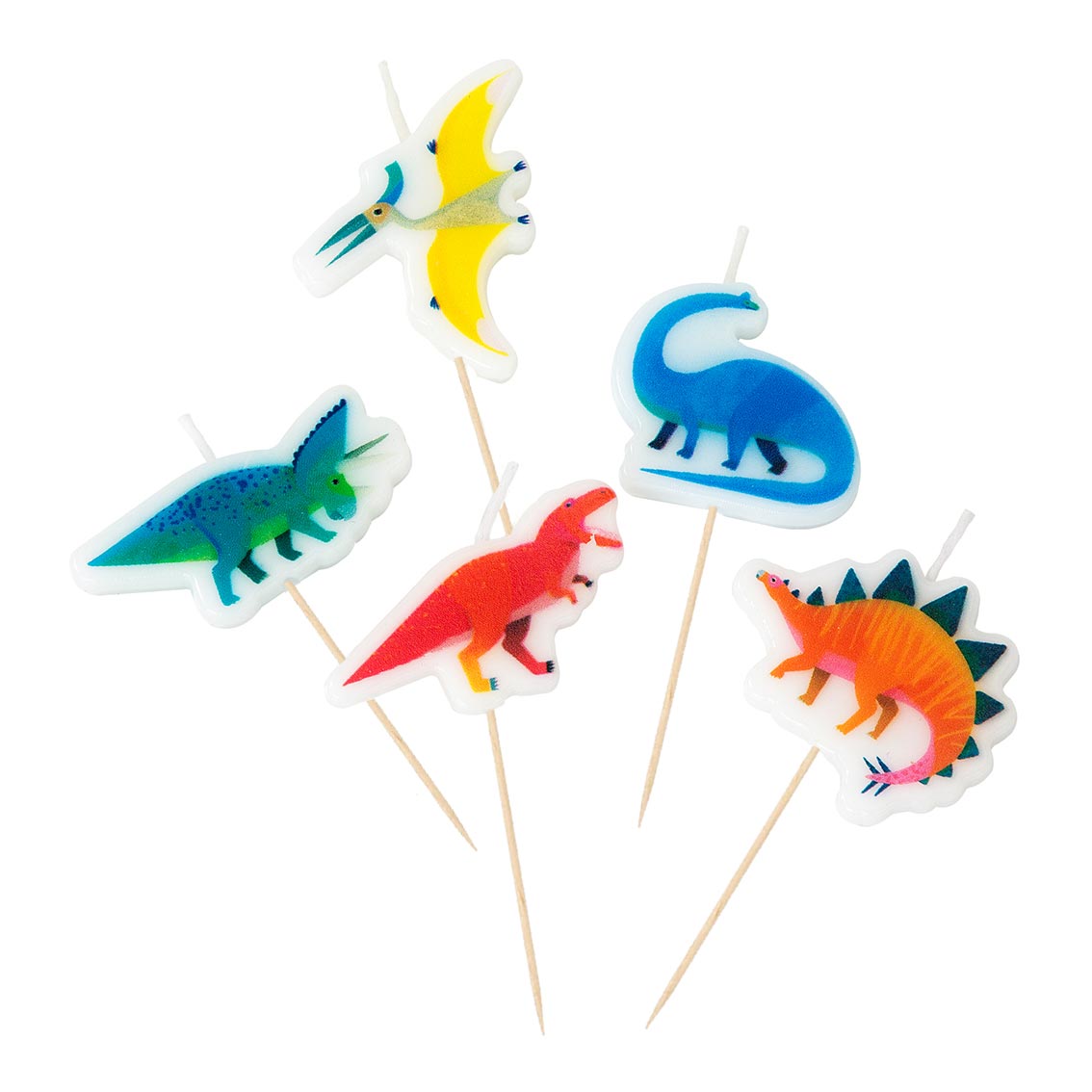 Dinosaur Birthday Cake Candles