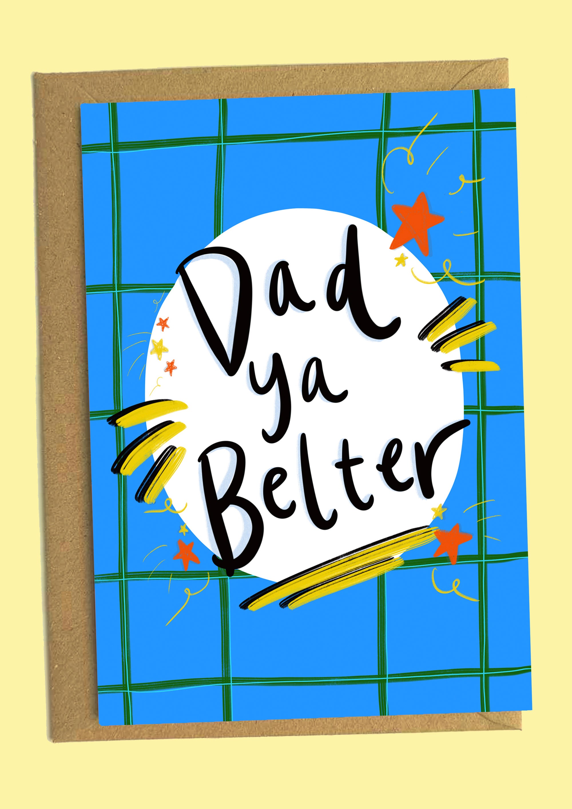 Dad Ya Belter Scottish Father's Day Card by penny black