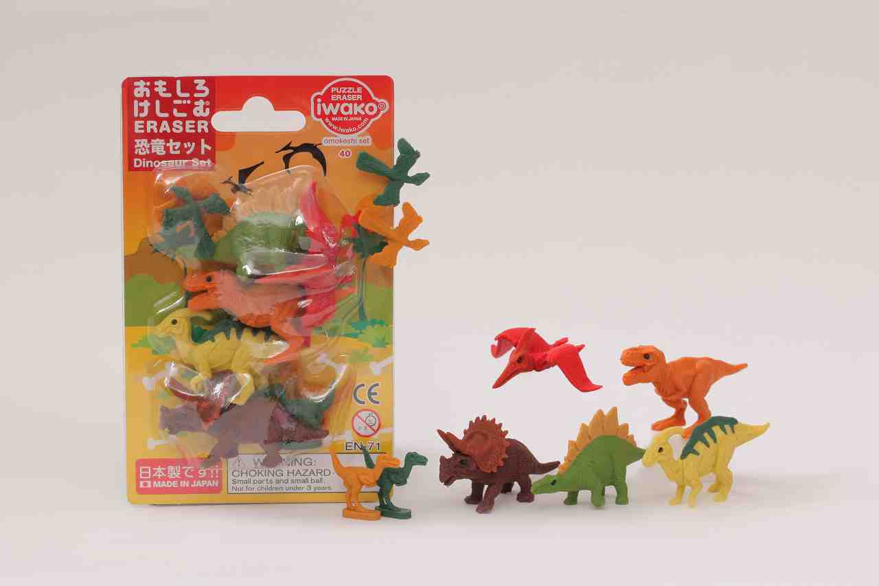 Iwako Cute Eraser Set - Dinosaurs By Penny Black
