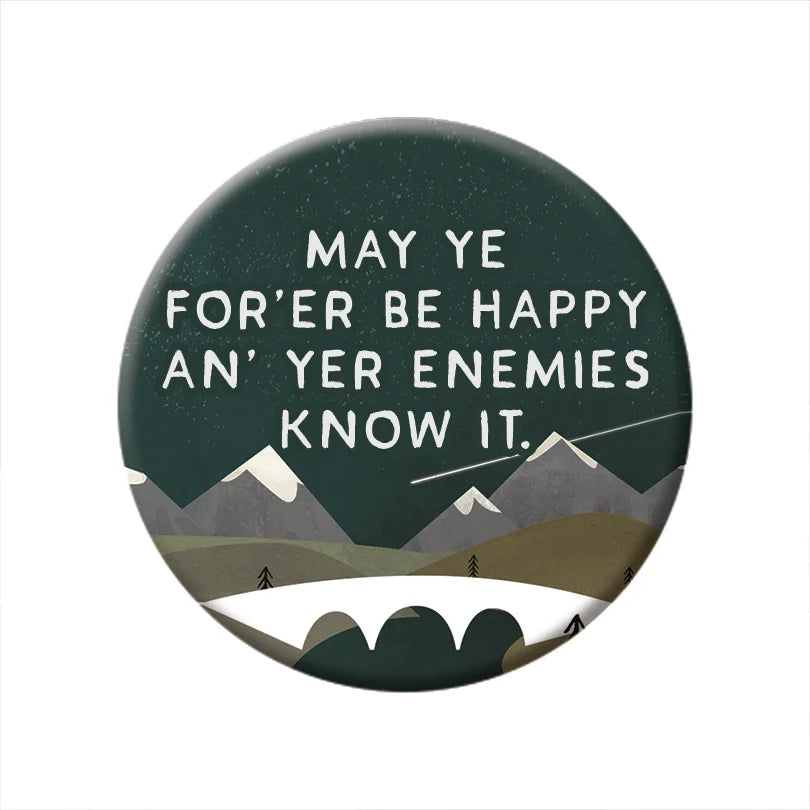 Whits Fur Ye Scottish Mountains Pin Badge 4 Pk from penny black