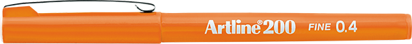 Artline 200 Fineliner Pen 0.4mm By Penny Black