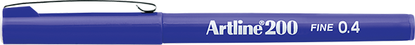 Artline 200 Fineliner Pen 0.4mm By Penny Black