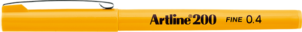 Artline 200 Fineliner Pen 0.4mm By Penny Black