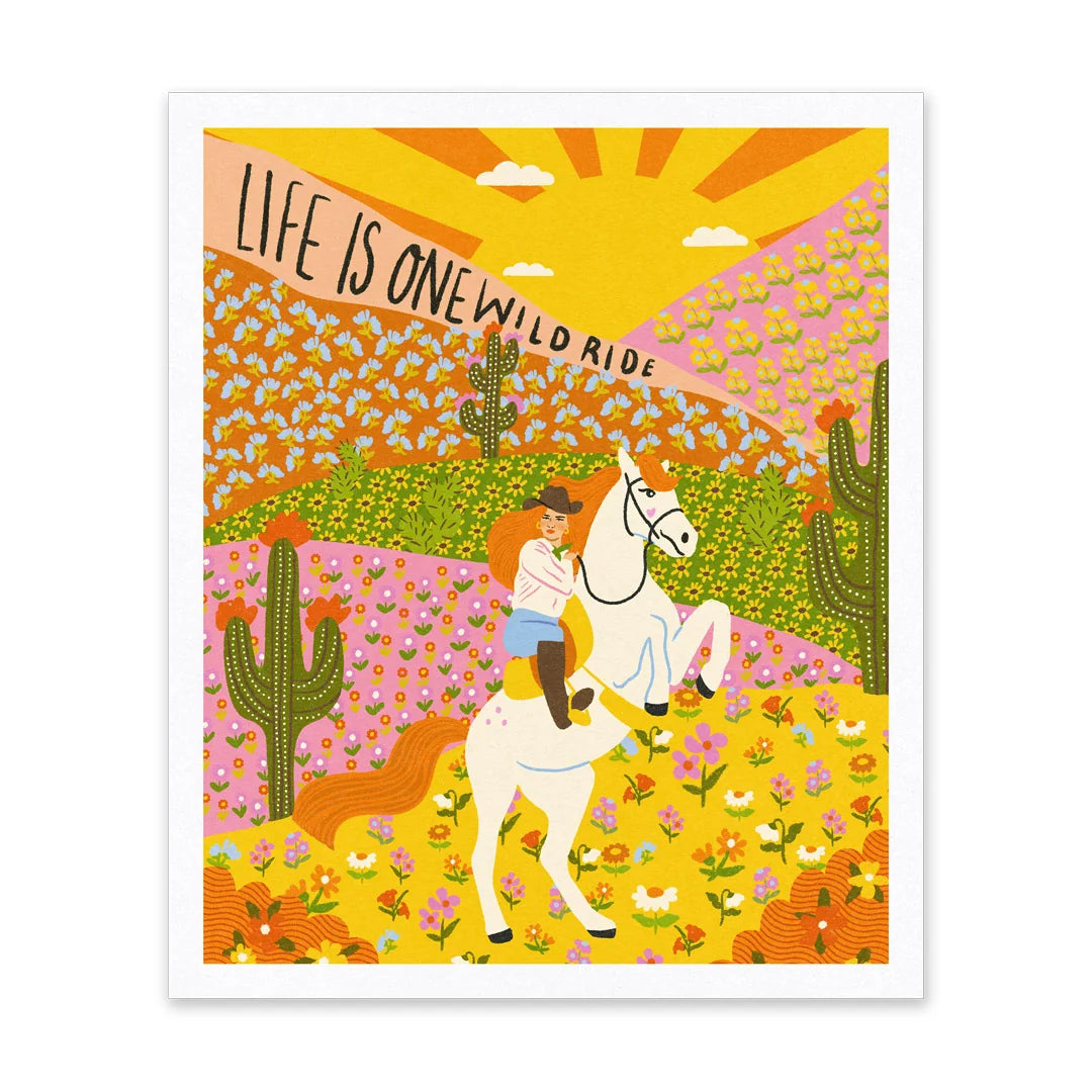 Life Is A Wild Ride Riso Print | Penny Black