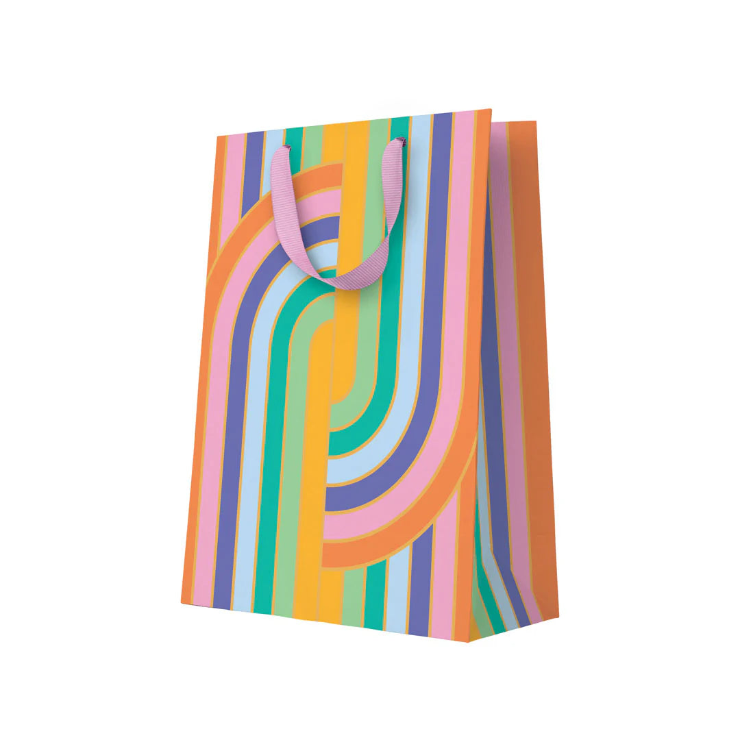 Rainbow Arcs Large Gift Bag By Penny Black