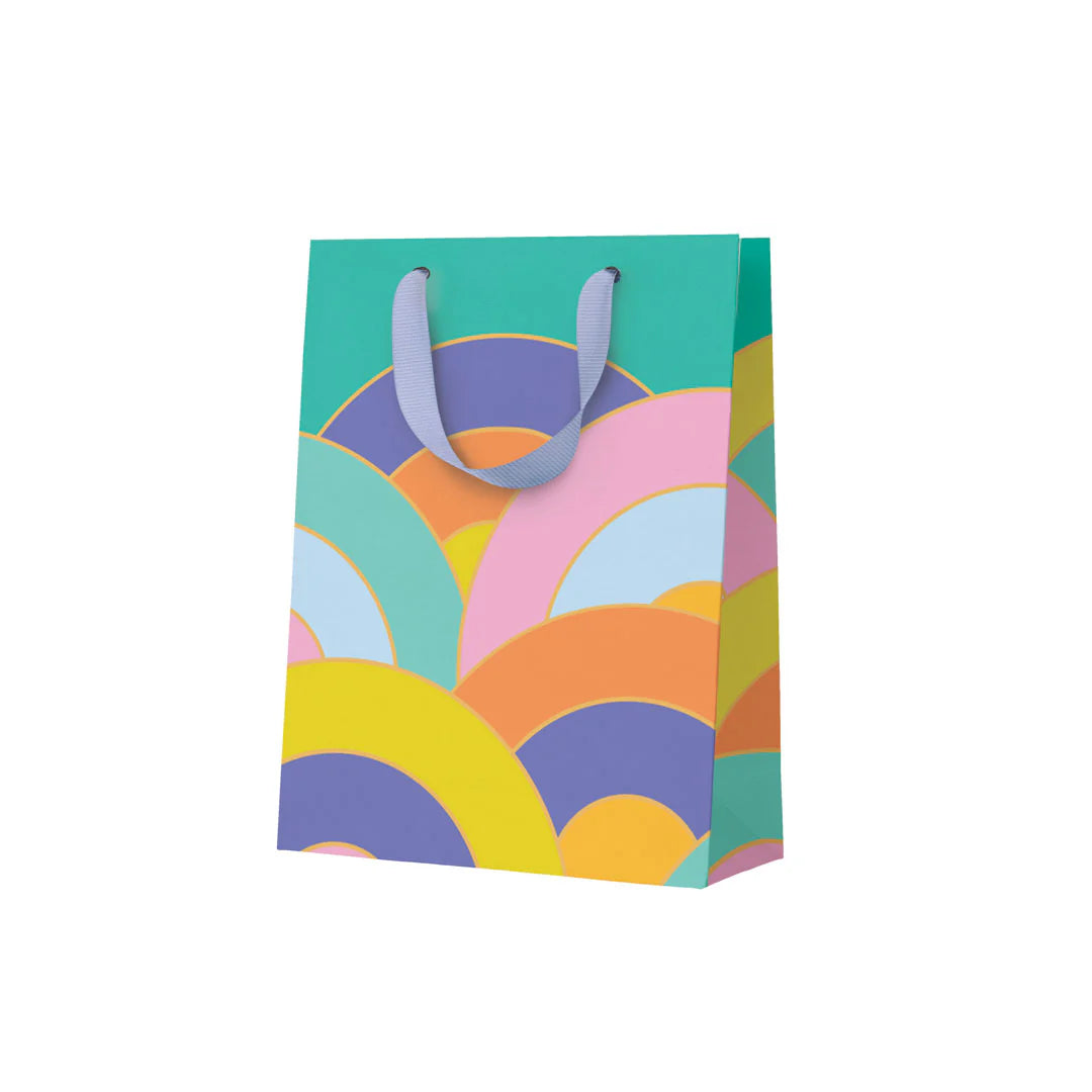 Rainbow Arcs Small Gift Bag By Penny Black