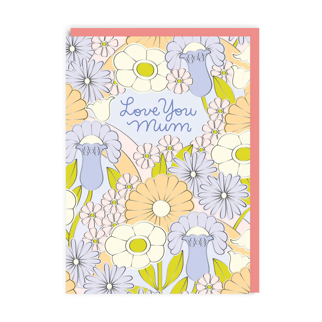 Love You Mum Pastel Meadow Mother's Day Card by penny black