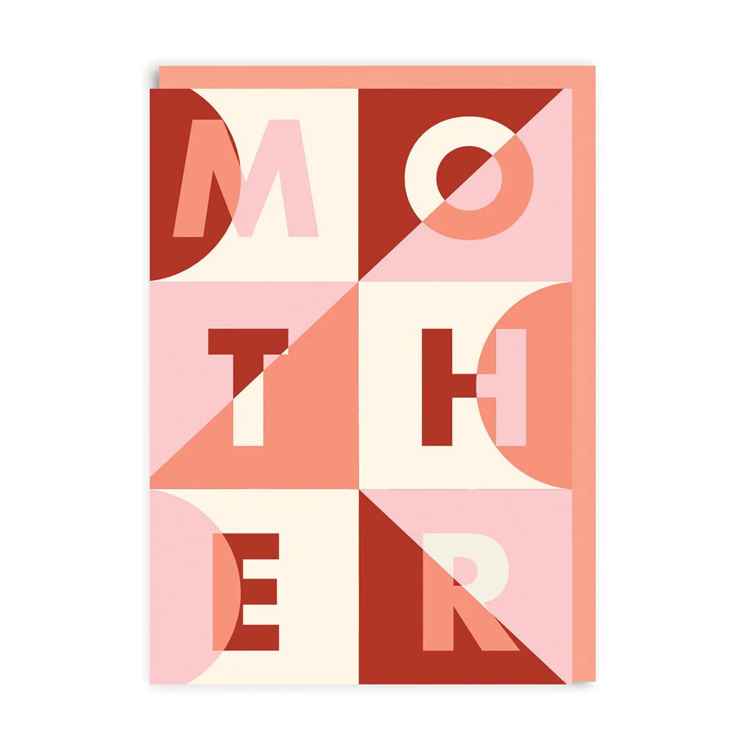 Mother Typography Shapes Mother's Day Card by penny black