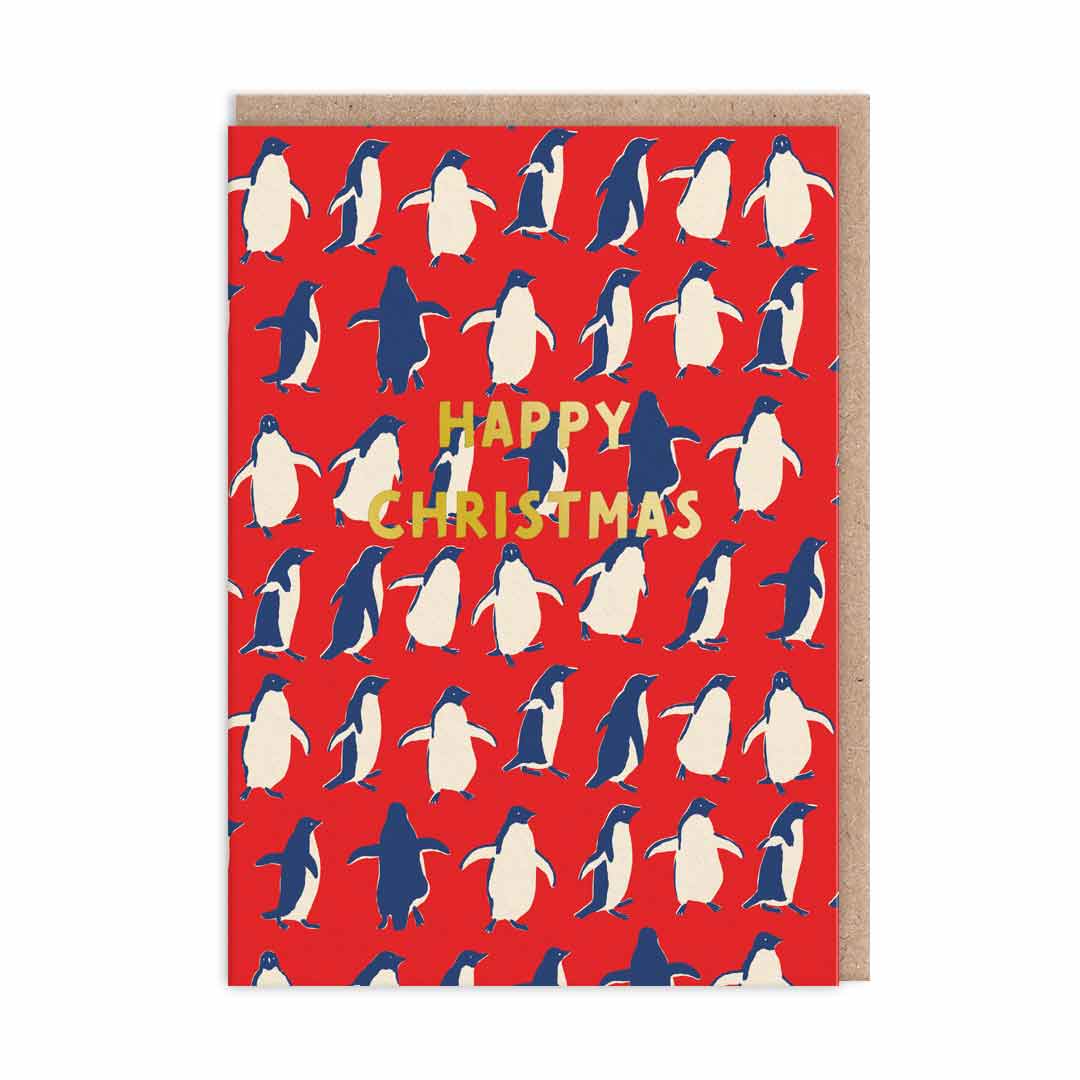 Emily Taylor Dancing Penguins Christmas Card By Penny Black