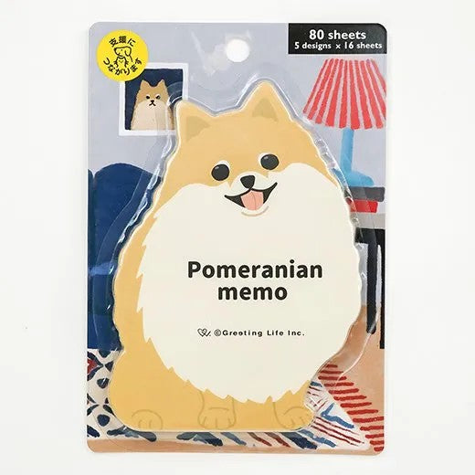 Greeting Life Memo Pad - Pomeranian By Penny Black