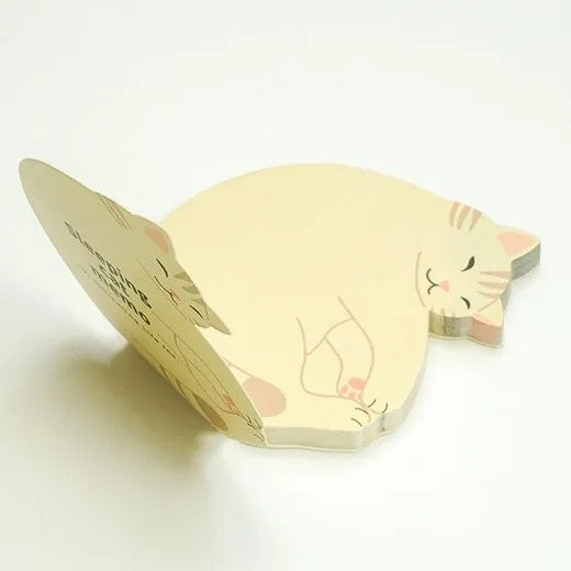 Greeting Life Memo Pad - Sleeping Cat By Penny Black