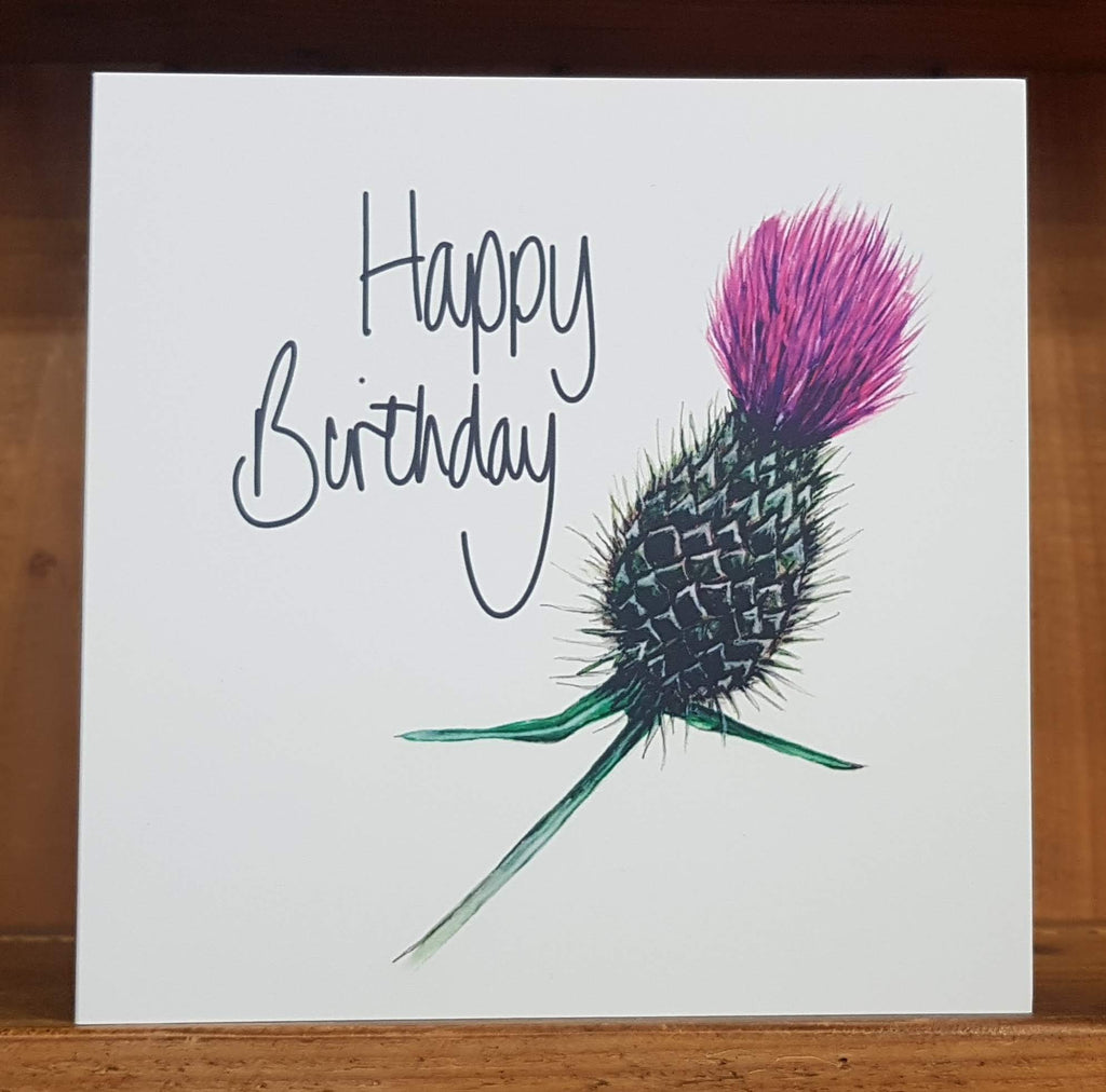 Artery8 Grußkarte 'Watercolour Bumblebee On Scottish Thistle' – Blanko Innen, 17,5x12,5 Cm, Mit Umschlag