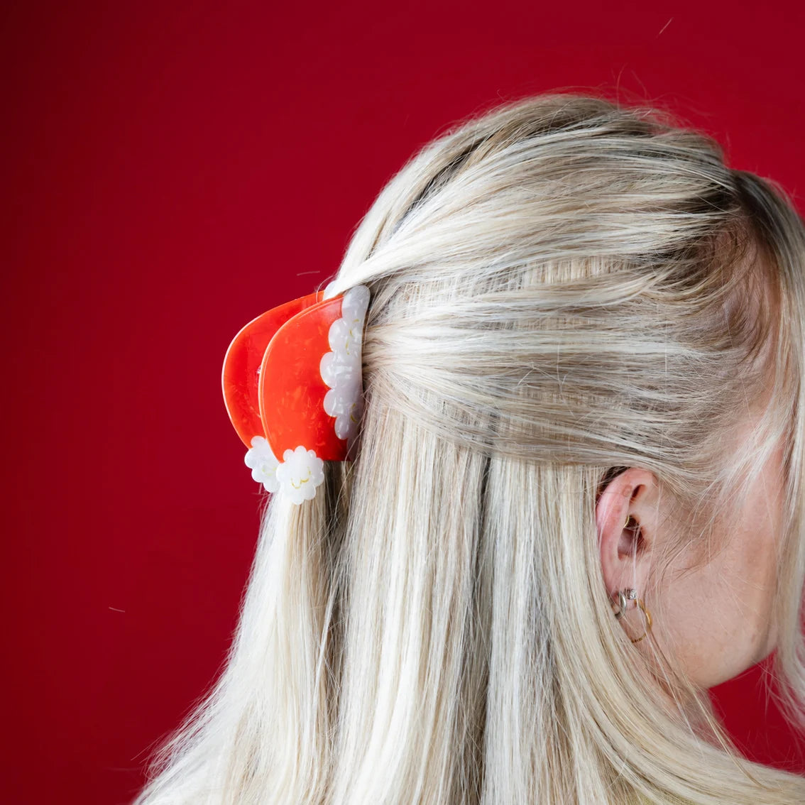 Santa Hat Claw Christmas Hair Clip By Penny Black
