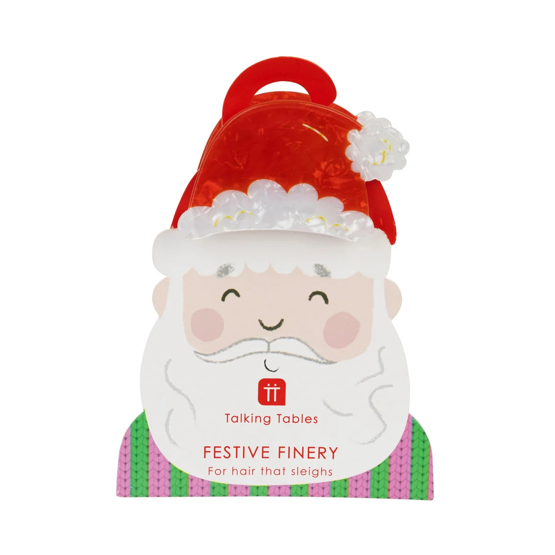 Santa Hat Claw Christmas Hair Clip By Penny Black