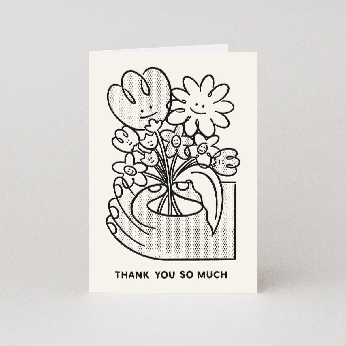 Hand And Flowers Thank You So Much Card By Penny Black