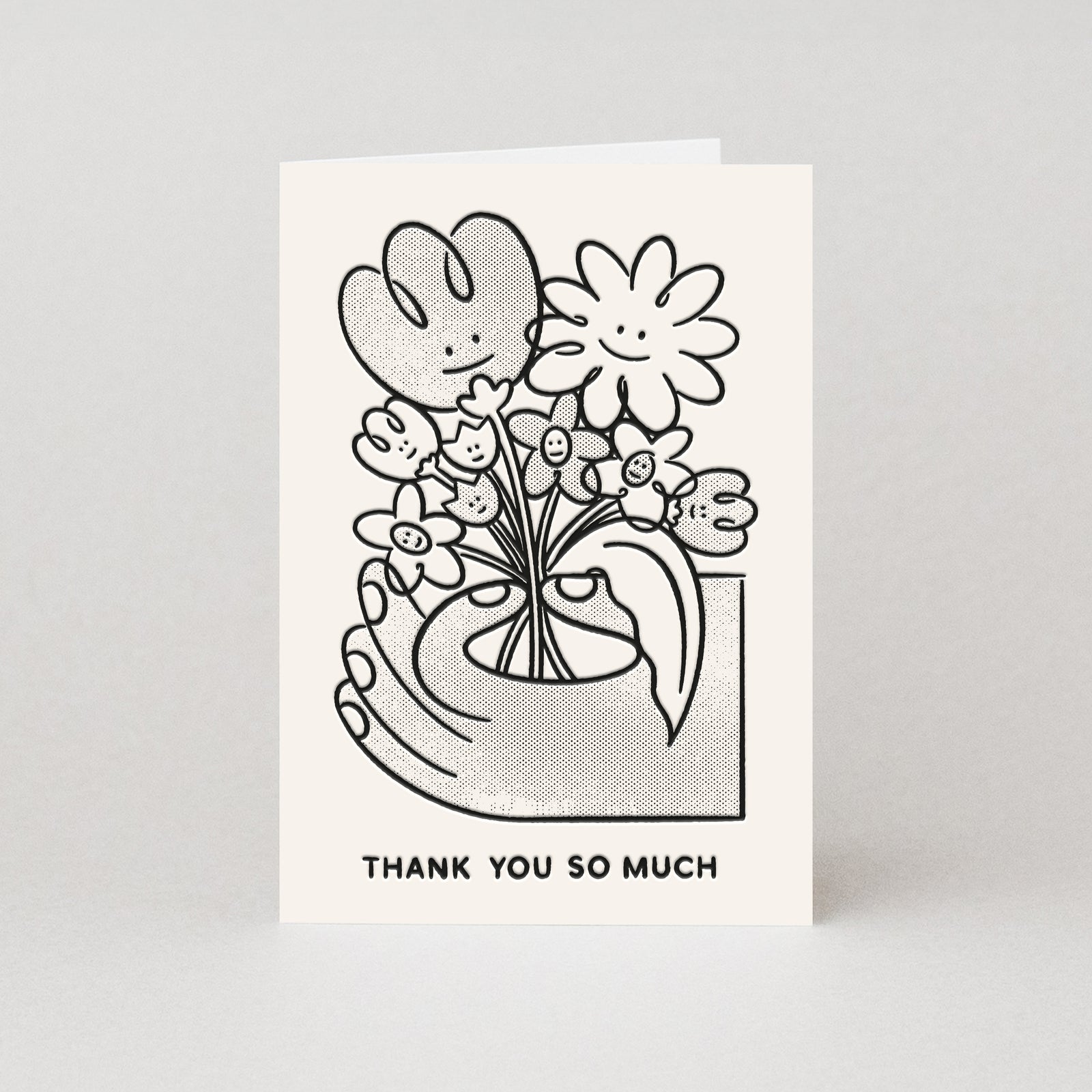 Hand And Flowers Thank You So Much Card By Penny Black