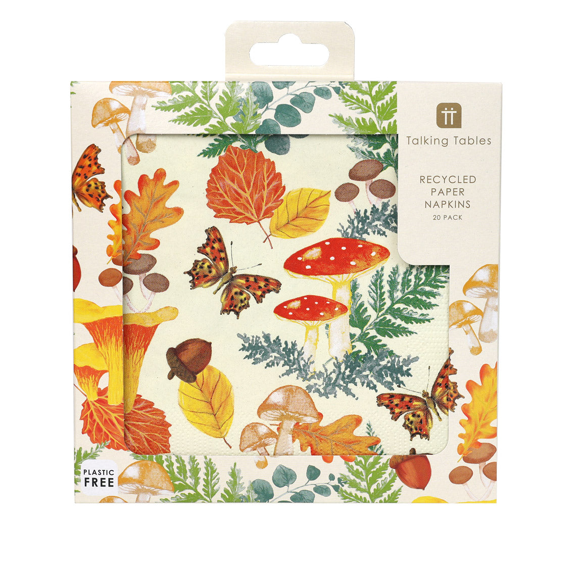 Autumn Forest Toadstool Eco-Friendly Napkins 20 Pk by penny black