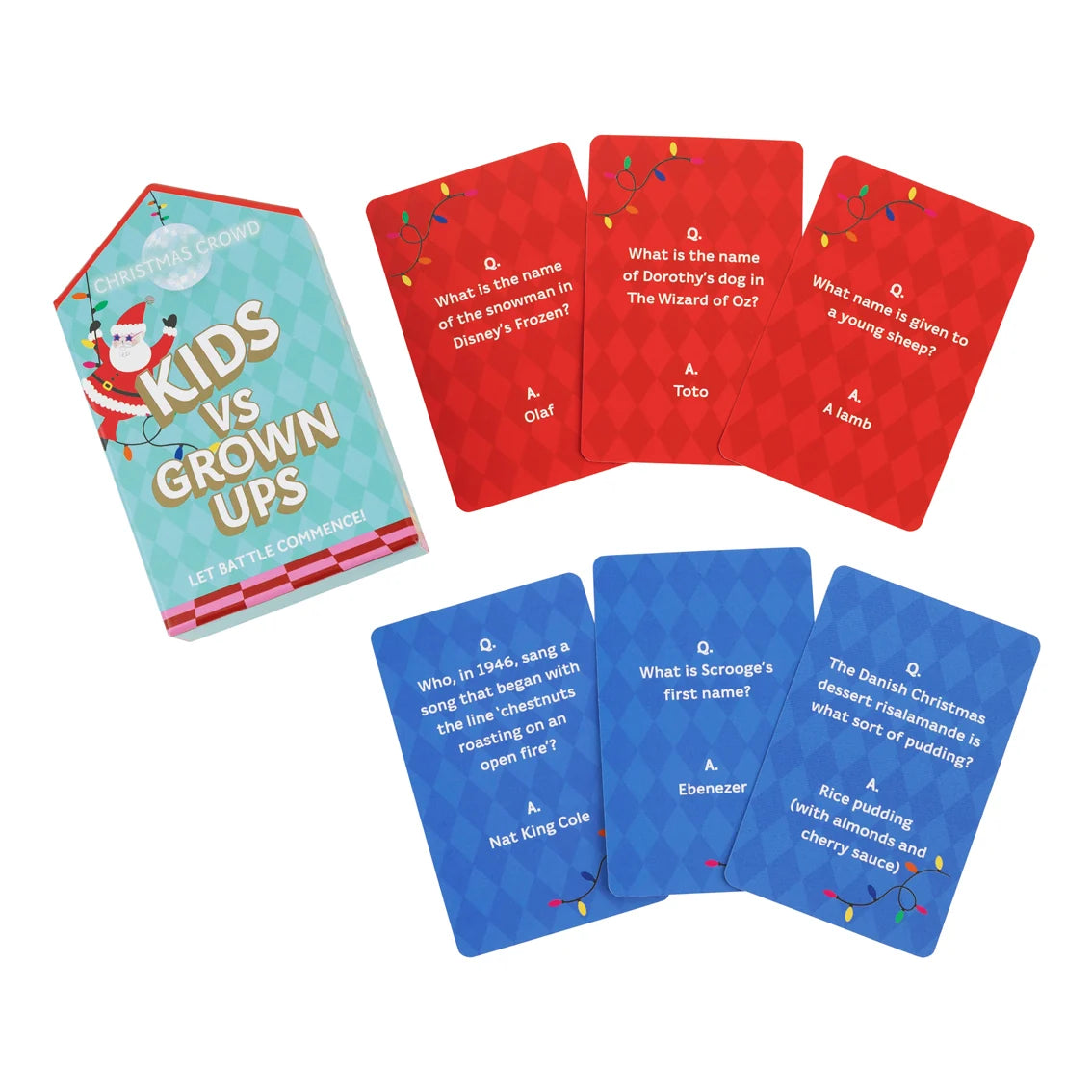 Santa Kids vs Grown Ups Family Game By Penny Black
