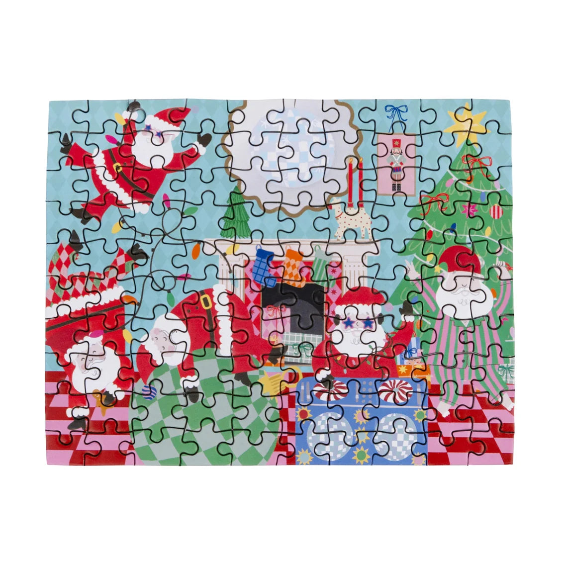 Santa 100 Piece Christmas Mini Sleigh Jigsaw Puzzle By Penny Black