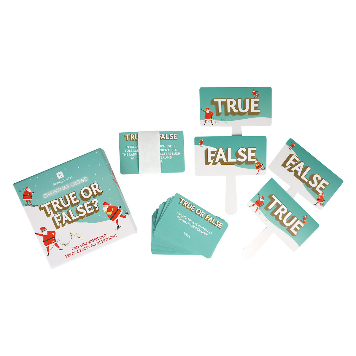 True Or False Christmas Game inside contents by penny black