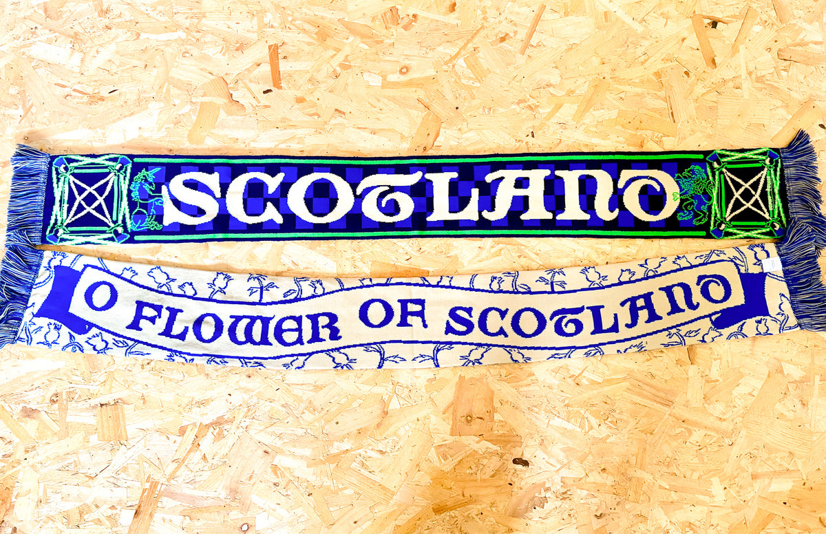 O Flower Of Scotland Scottish Knitted Scarf By Penny Black